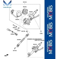 mobis steering column shaft set hyundai sonata 2017-19